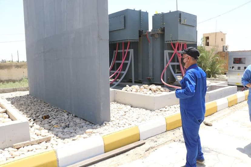 تصميم وتجهيز وتنفيذ وفحص وتأهيل محطة قلعة الكهربائية في محافظة ميسان بسعة 2*16 ميكا فولت امبير وجهد 33/11 كيلو فولت 