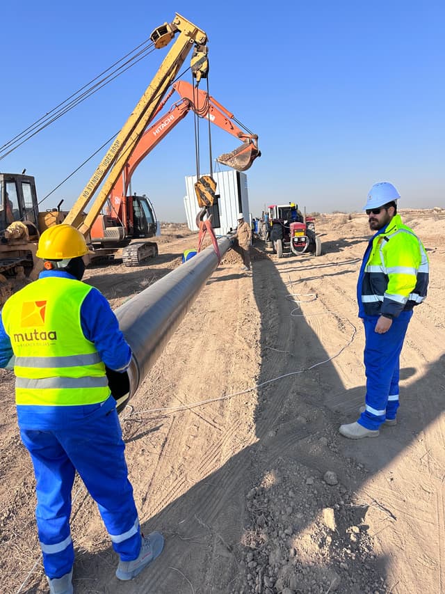Al Mutaa Continues Progress on 18-Inch Trunkline Construction Project with EBS Petroleum